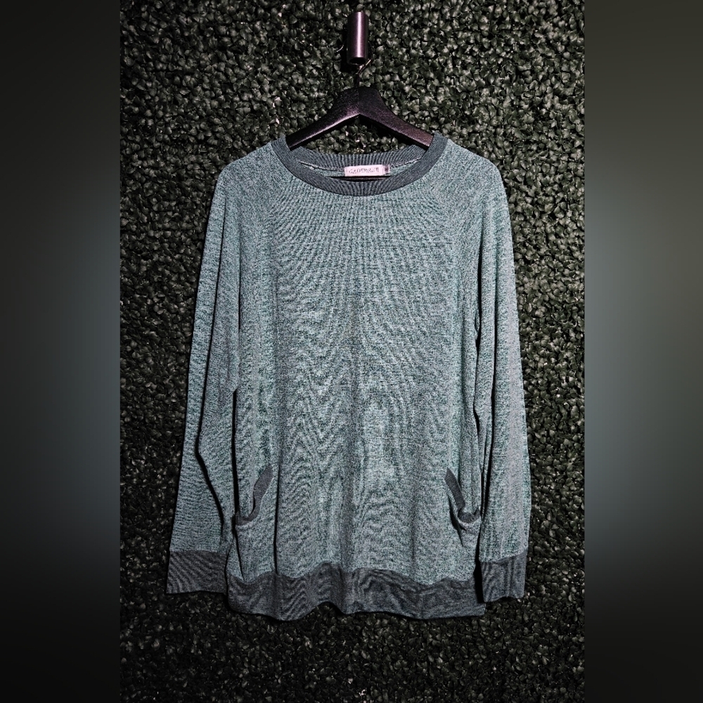 Green Cozy Women's Lightweight Sweater Shirt